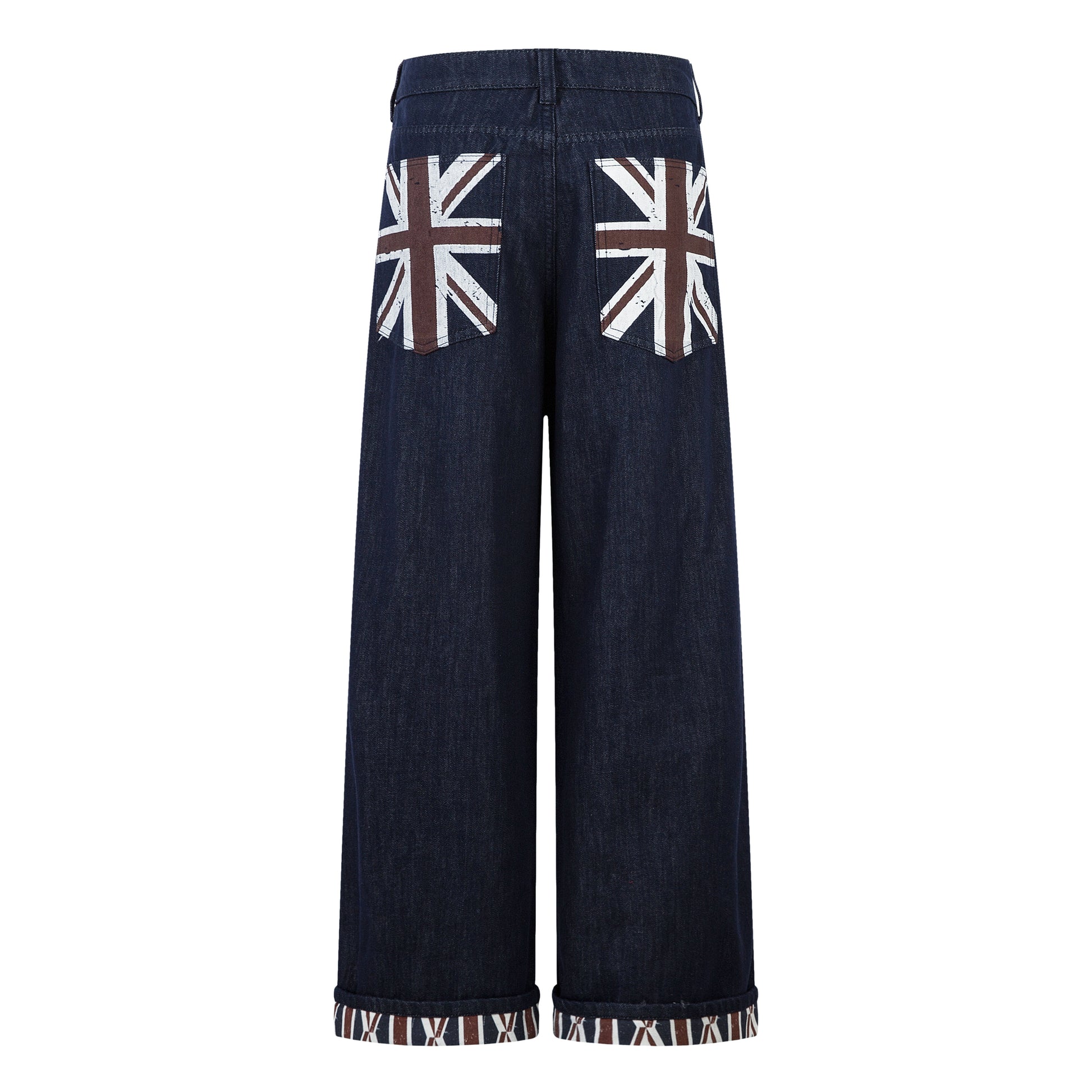 Retro Spliced Streetwear Denim | Y2K Wide Leg Baggy Jeans - Santo 