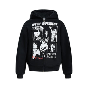 Retro Character Pullover | European American Streetwear Hoodie - Santo 