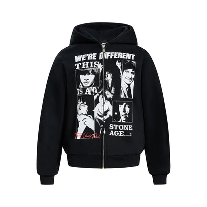 Retro Character Pullover | European American Streetwear Hoodie - Santo 