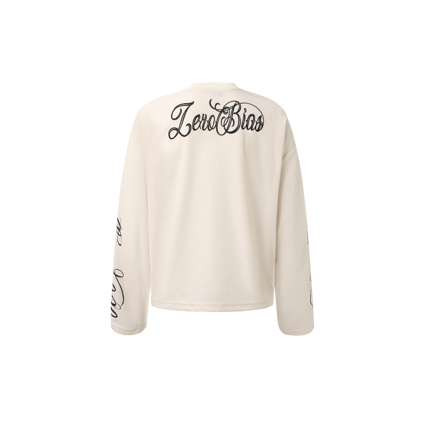 Graphic Letter Sweatshirt | Crew Neck Long Sleeve Pullover - Santo 