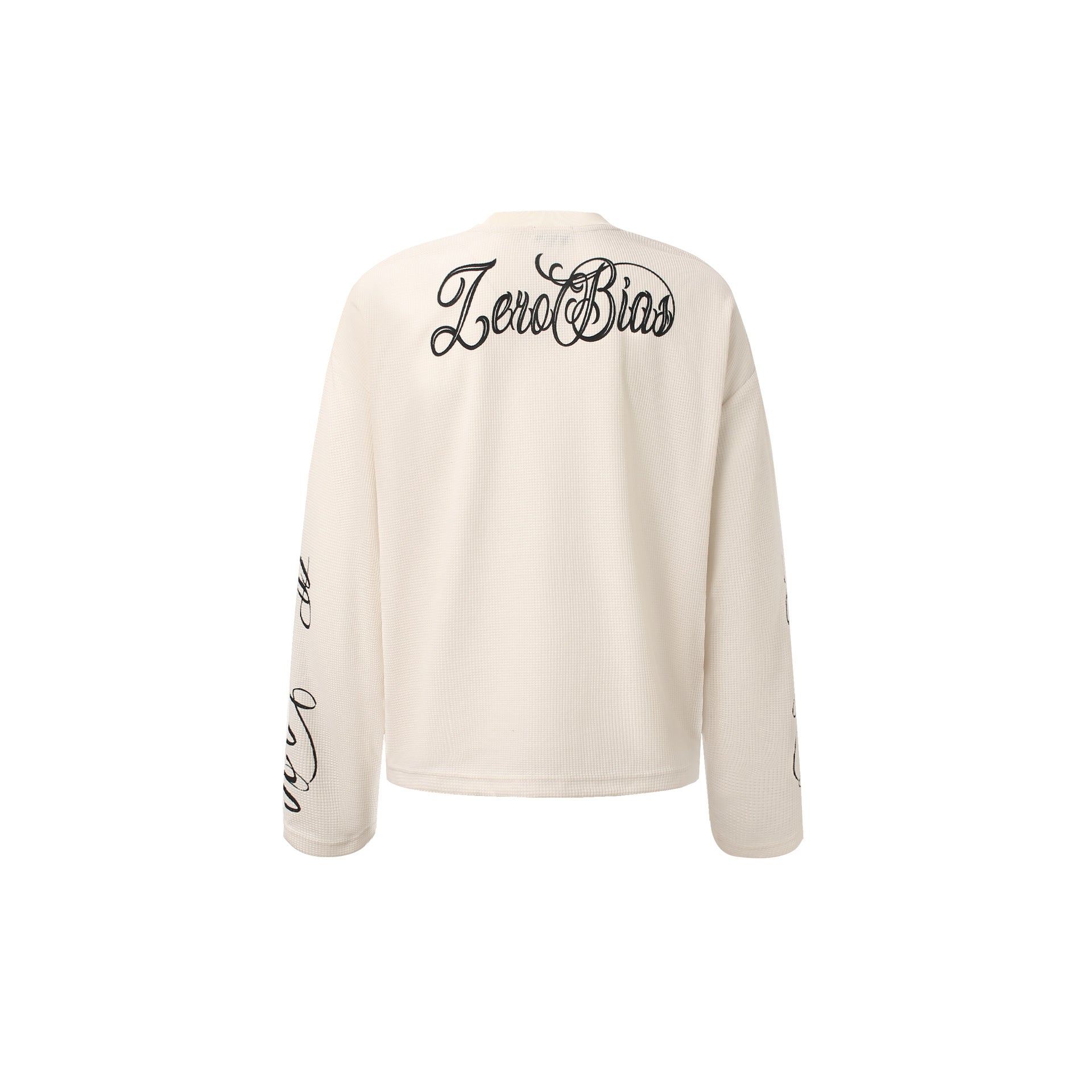 Graphic Letter Sweatshirt | Crew Neck Long Sleeve Pullover - Santo 