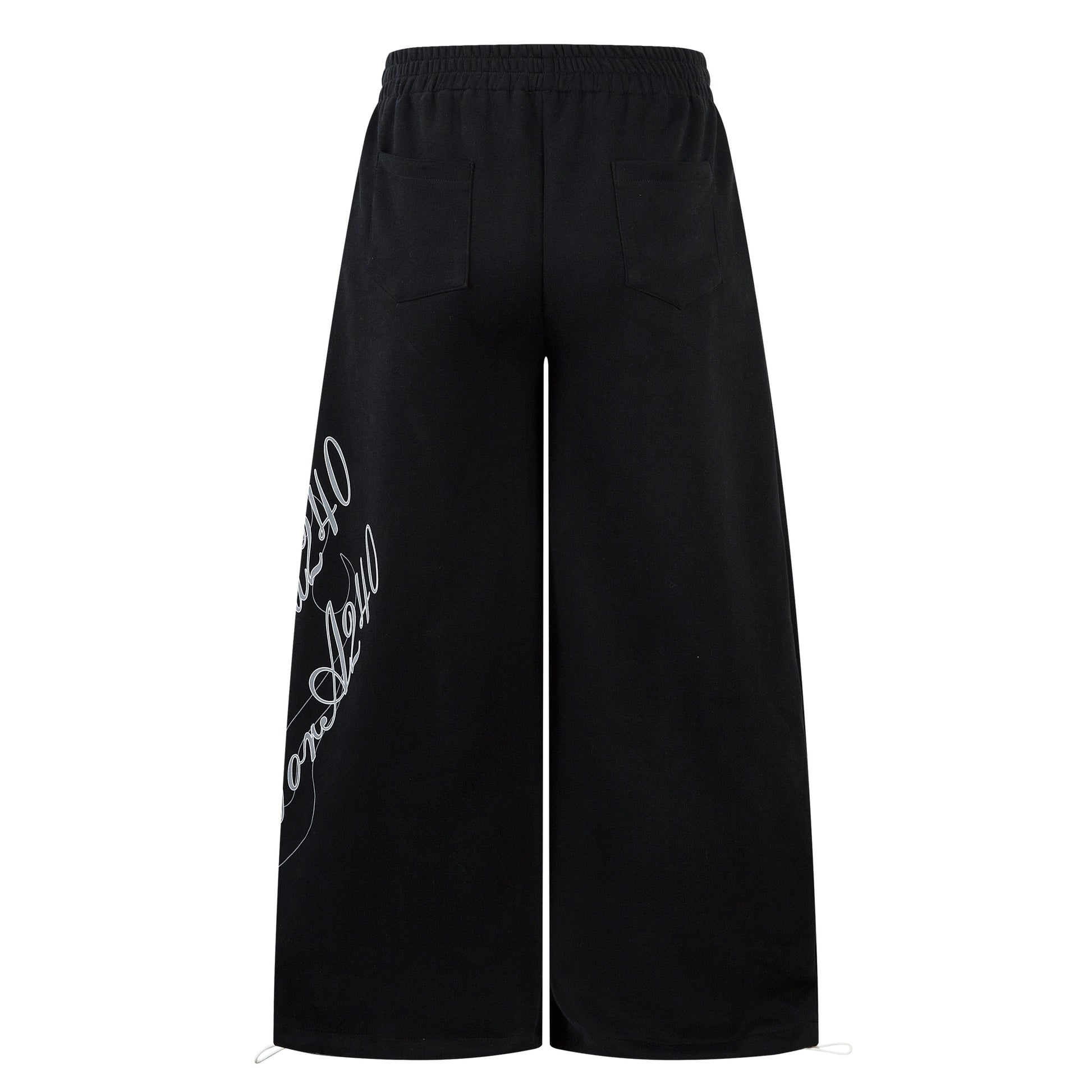 Flame Print Sweatpants | Baggy Streetwear Trousers - Santo 