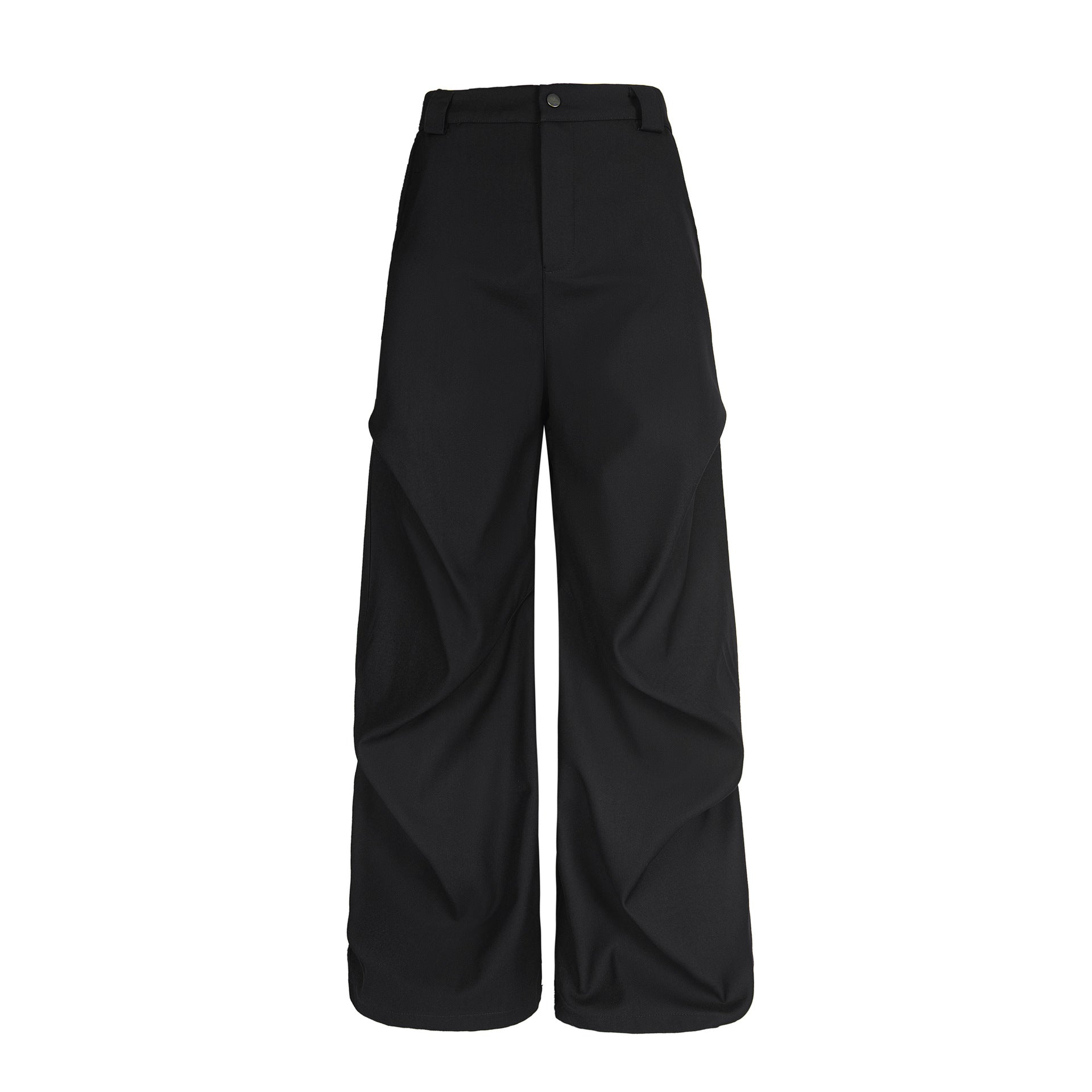 Pleated Casual Trousers | Adjustable Belt Streetwear Pants - Santo 
