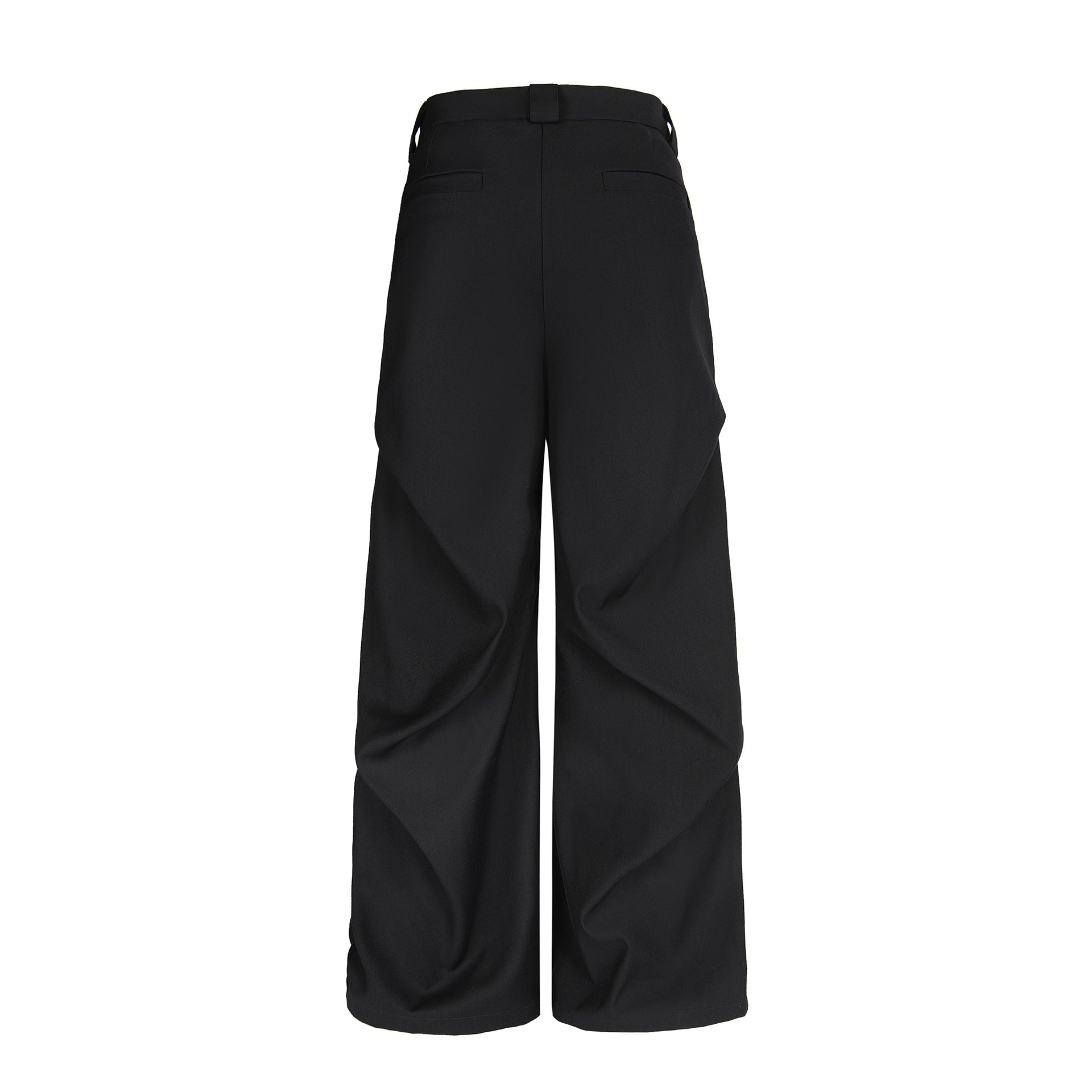 Pleated Casual Trousers | Adjustable Belt Streetwear Pants - Santo 