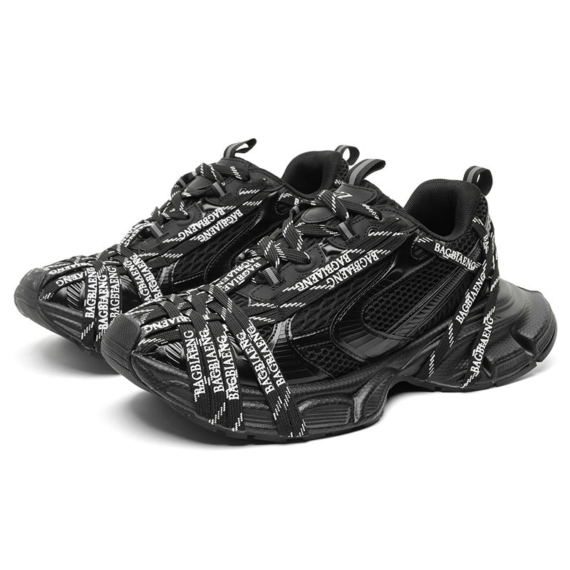 Triple S | Logotype Technical Sneakers - Santo 