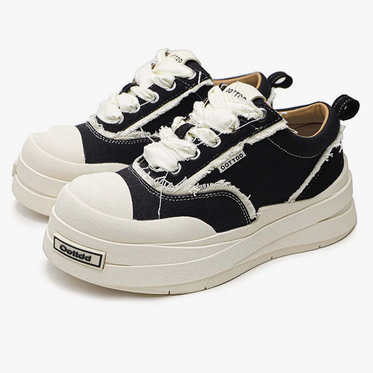 Raggedy | Distressed Canvas Sneakers - Santo 