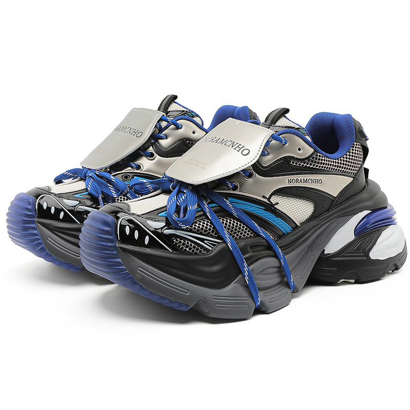 Aero | Blue Platform Running Sneakers