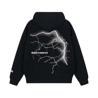 Storm Surge | Lightning Graphic Hoodie - Santo 