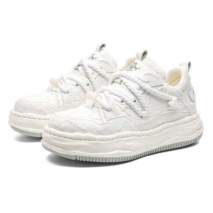 Edge | Distressed Platform Sneakers - Santo 