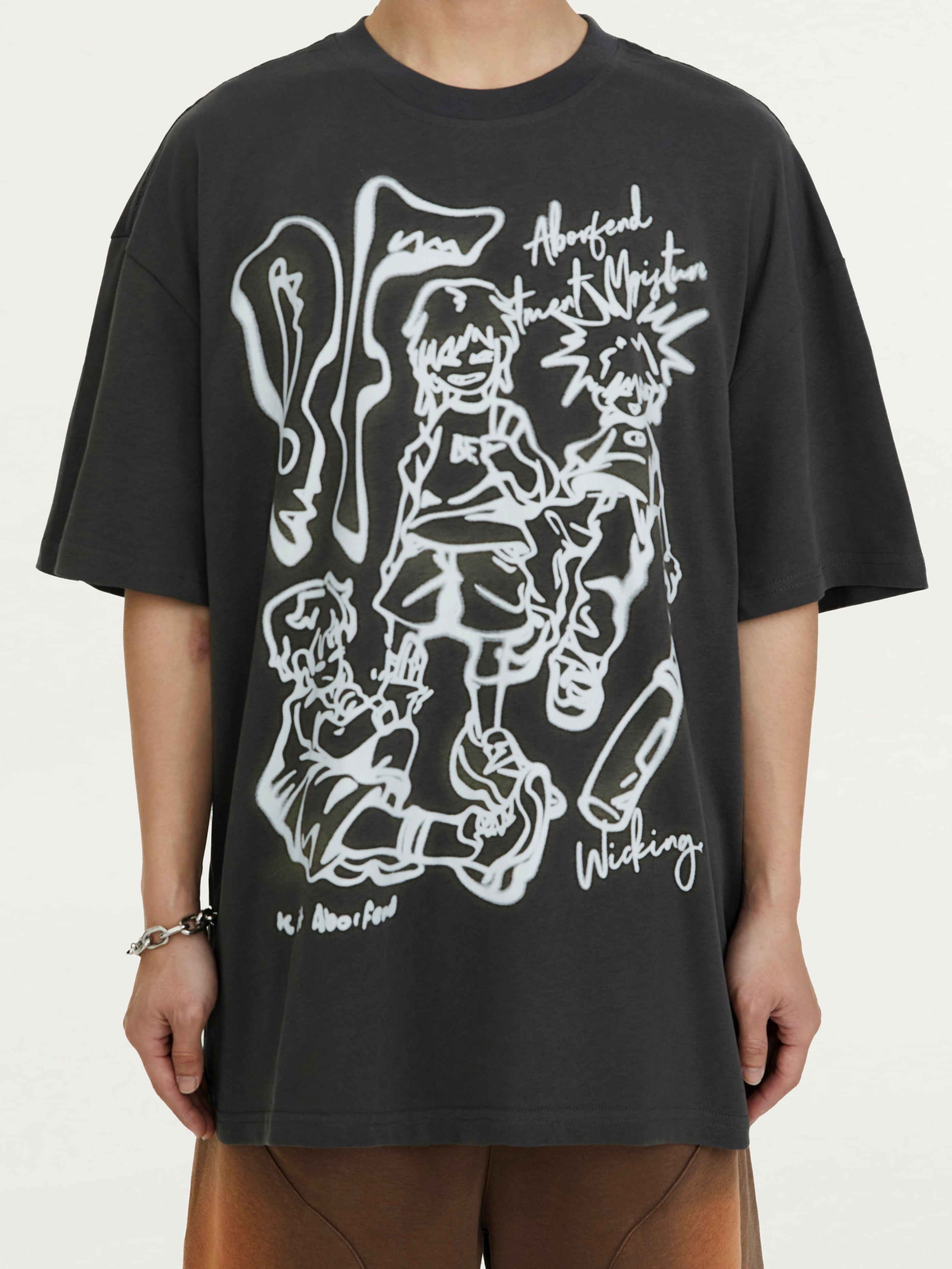 'Cartoon Lines' T shirt - Santo 