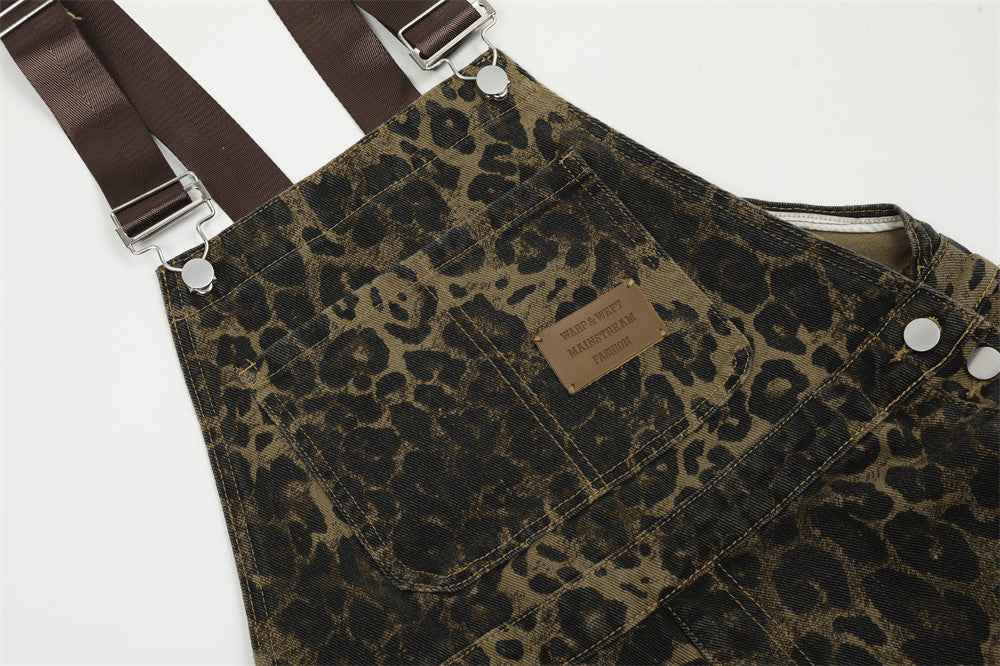 "Leopard Overalls" Jeans - Santo 