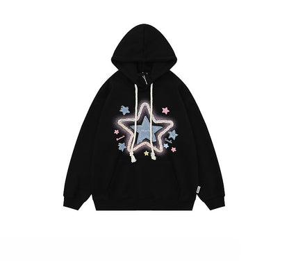 Celestial Hue | Y2K Inspired Oversized Graphic Hoodie - Santo 