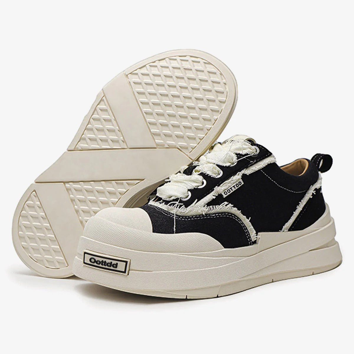 Raggedy | Distressed Canvas Sneakers - Santo 