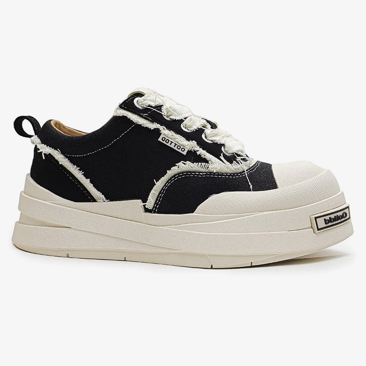 Raggedy | Distressed Canvas Sneakers - Santo 