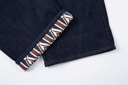 Retro Spliced Streetwear Denim | Y2K Wide Leg Baggy Jeans - Santo 