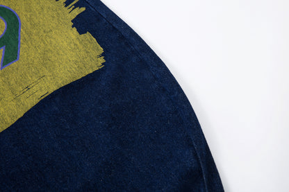 Retro High Street Style Trousers | Wide Leg Baggy Print Jeans - Santo 