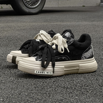 Duo Lace | Platform Canvas Sneakers - Santo 