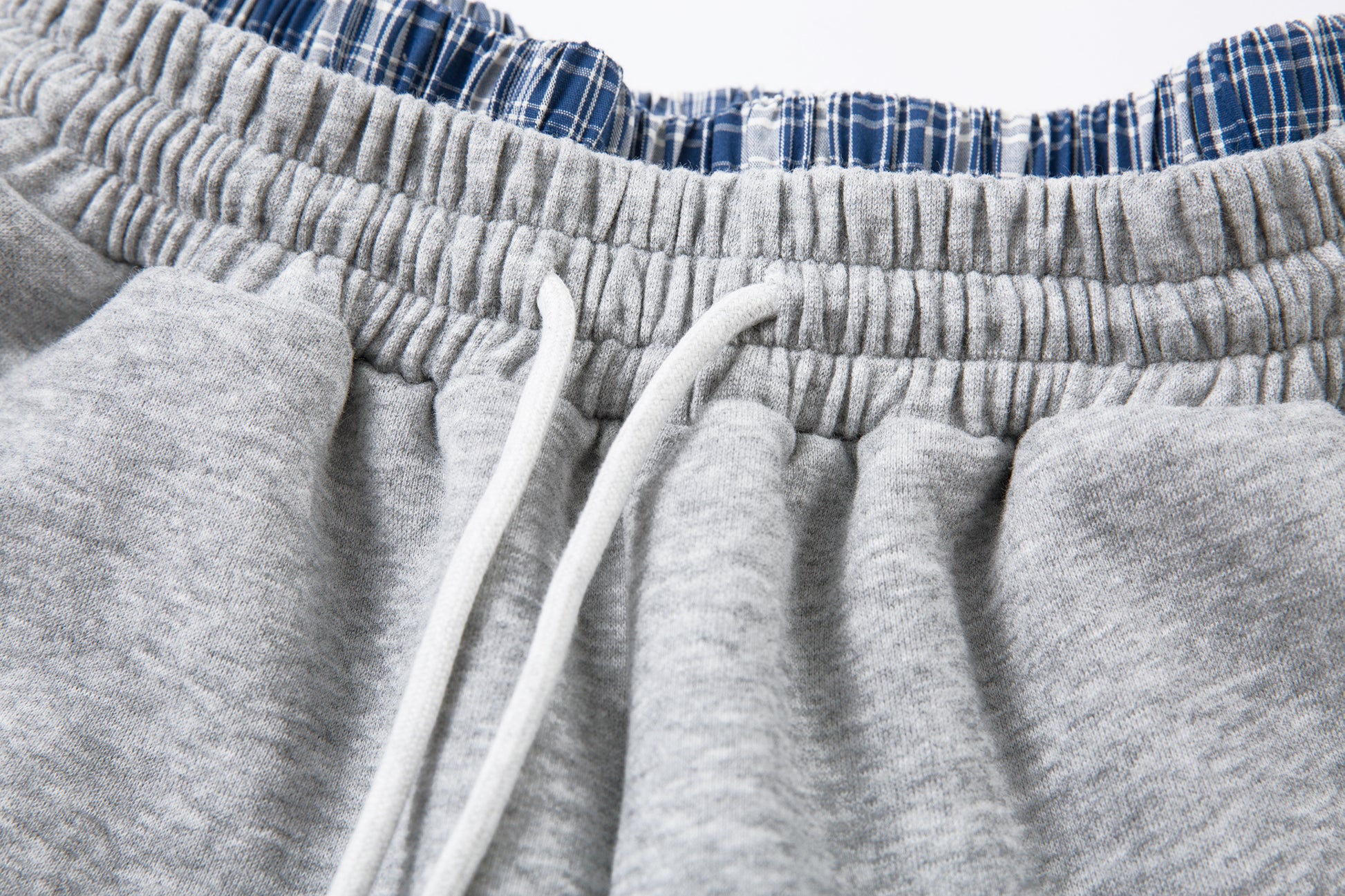 Patchwork Wide Leg Sweatpants | Grey Black Streetwear Trousers - Santo 