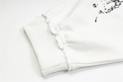 Dragon Bone Print Pullover | Retro Rivet Streetwear Hoodie - Santo 