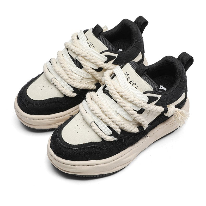 Tassel Twist | Rope Lace Platform Sneakers - Santo 