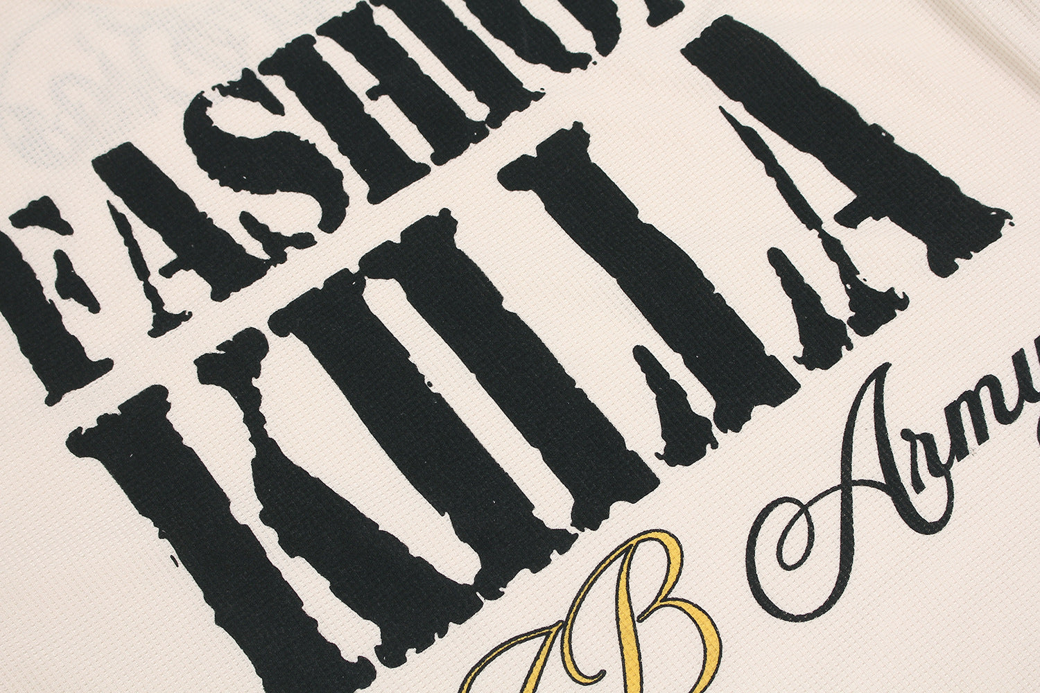 Graphic Letter Sweatshirt | Crew Neck Long Sleeve Pullover - Santo 