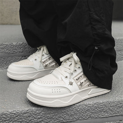 Shadow Letters | Embroidered Skate Shoes - Santo 