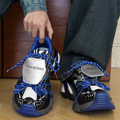 Aero | Blue Platform Running Sneakers - Santo 