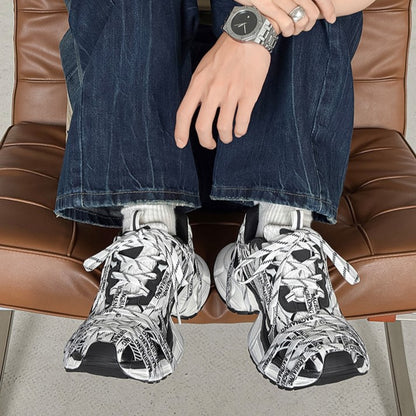 Triple S | Logotype Technical Sneakers - Santo 