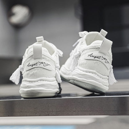 Edge | Distressed Platform Sneakers - Santo 