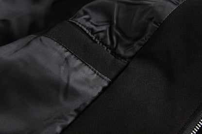 Retro Streetwear Outerwear | Vintage Leather Bomber Jacket - Santo 