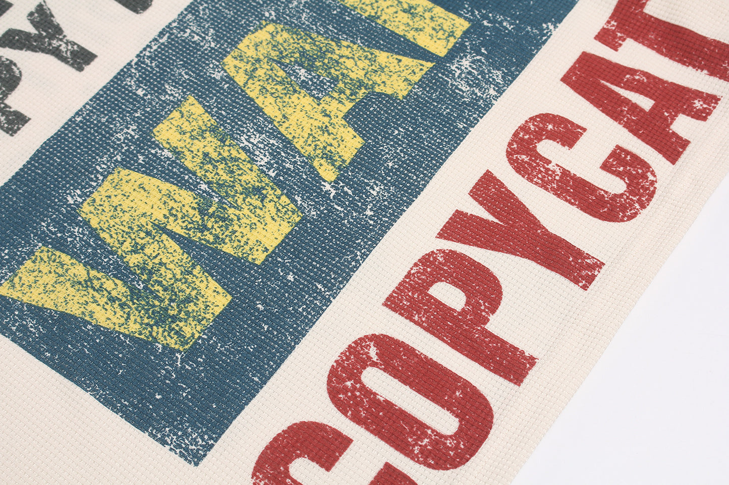 Waffle Knit Sweatshirt | Graphic Print Crewneck Pullover - Santo 