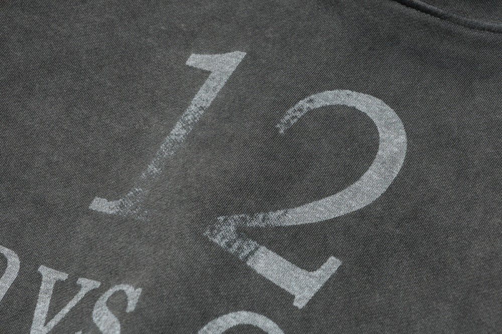 Distressed Retro Pullover | Hollow Embroidered Christmas Hoodie - Santo 