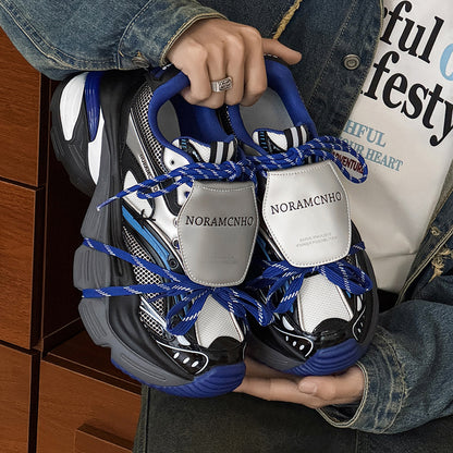 Aero | Blue Platform Running Sneakers - Santo 