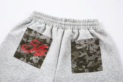 Vintage Print Sweatpants | Loose Fit Drawstring Streetwear Trousers - Santo 