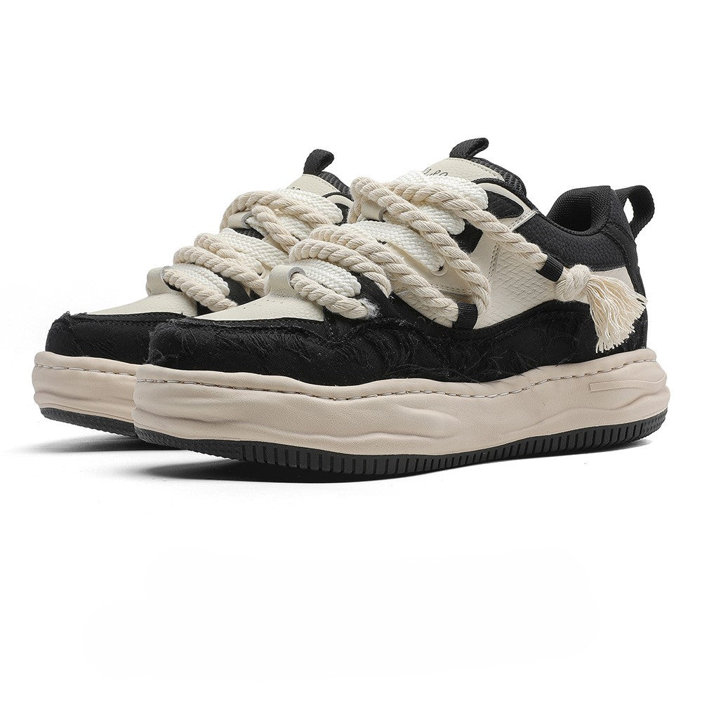 Tassel Twist | Rope Lace Platform Sneakers - Santo 