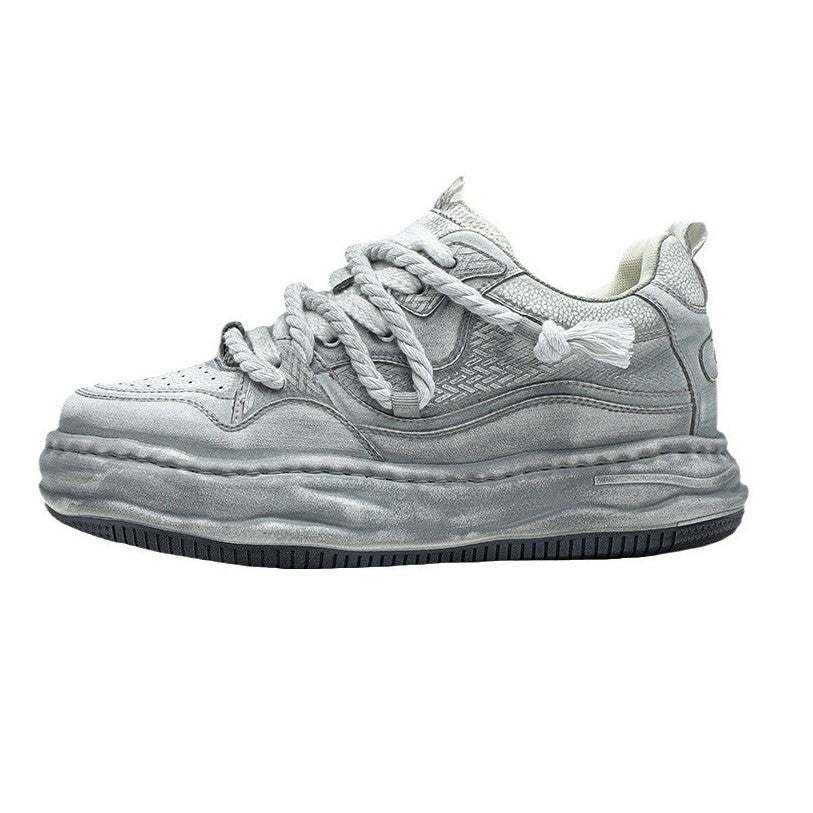 Rebel | White Platform Sneakers - Santo 