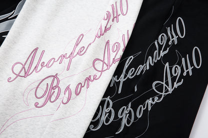 Flame Print Sweatpants | Baggy Streetwear Trousers - Santo 