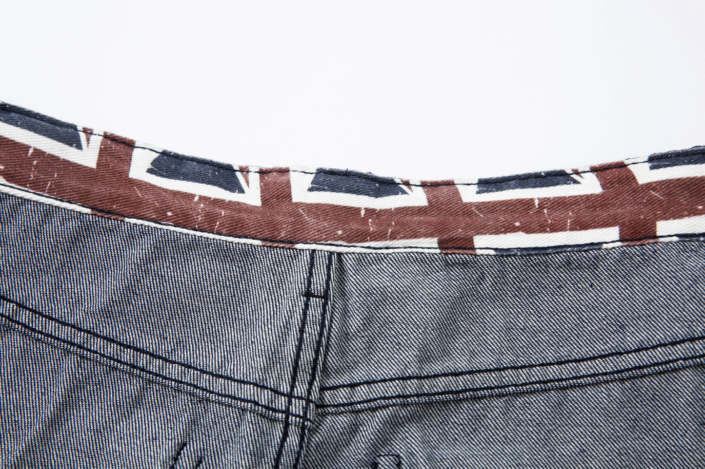 Retro Spliced Streetwear Denim | Y2K Wide Leg Baggy Jeans - Santo 