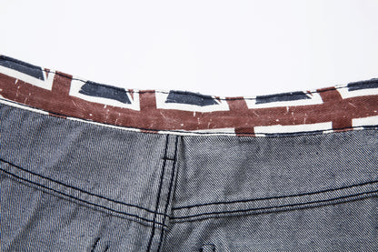 Retro Spliced Streetwear Denim | Y2K Wide Leg Baggy Jeans - Santo 