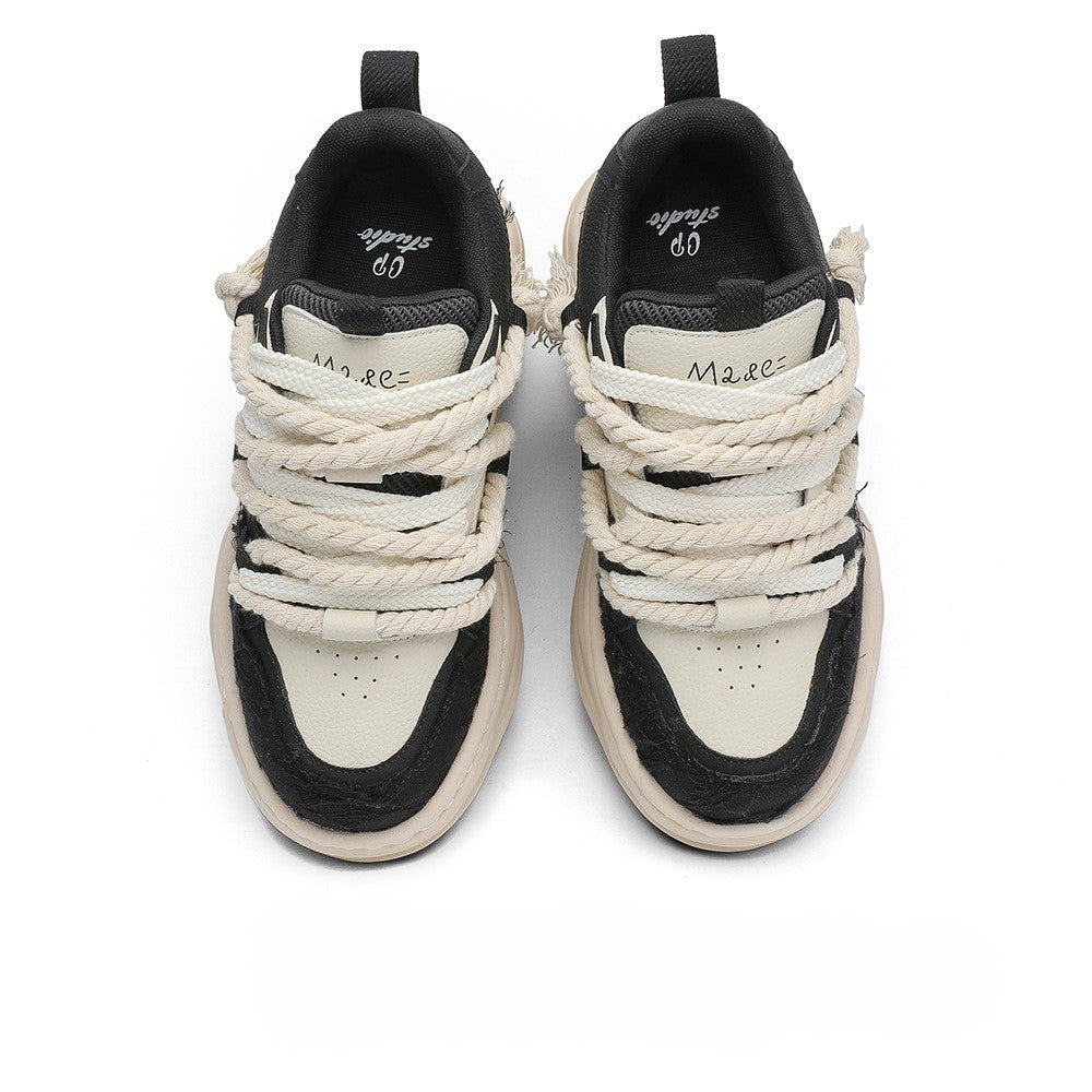 Tassel Twist | Rope Lace Platform Sneakers