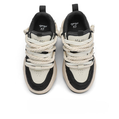 Tassel Twist | Rope Lace Platform Sneakers - Santo 
