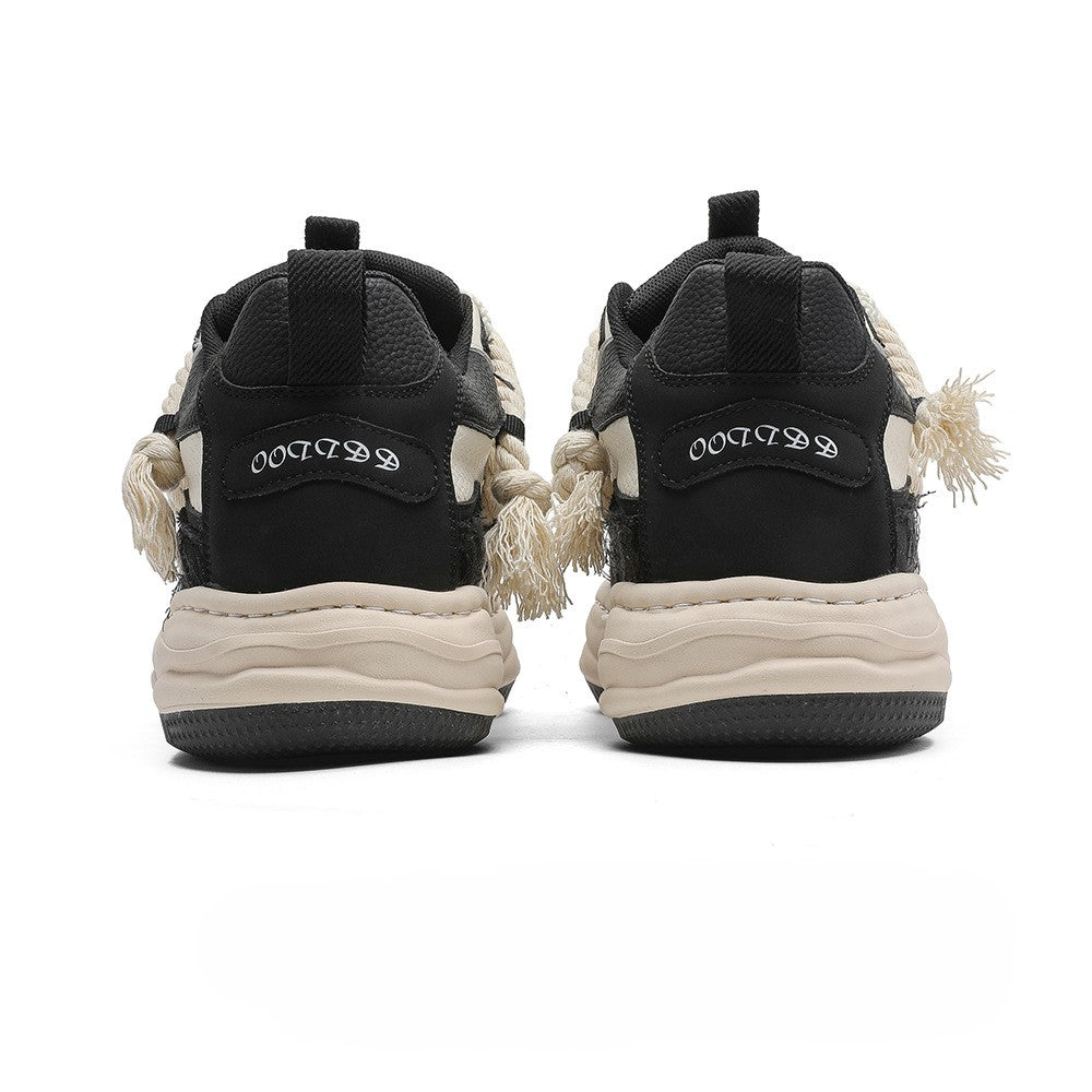 Tassel Twist | Rope Lace Platform Sneakers - Santo 