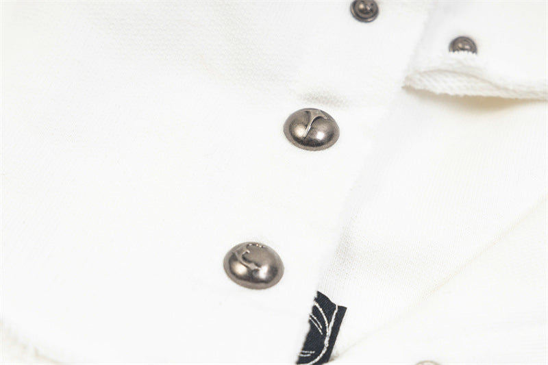 Dragon Bone Print Pullover | Retro Rivet Streetwear Hoodie - Santo 