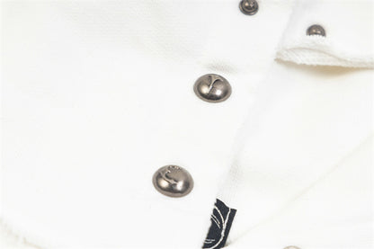 Dragon Bone Print Pullover | Retro Rivet Streetwear Hoodie - Santo 