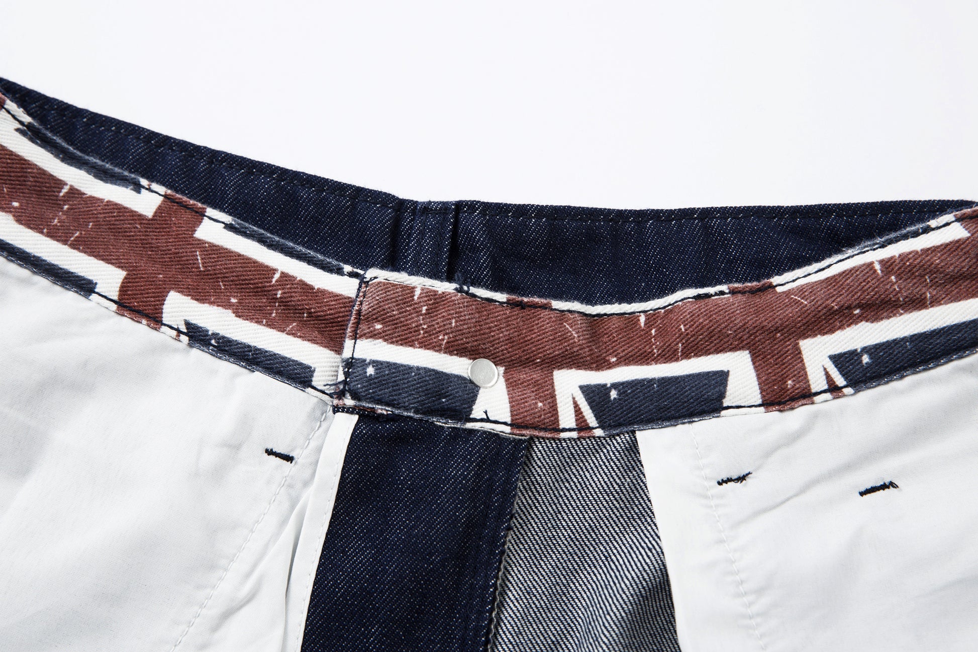 Retro Spliced Streetwear Denim | Y2K Wide Leg Baggy Jeans - Santo 