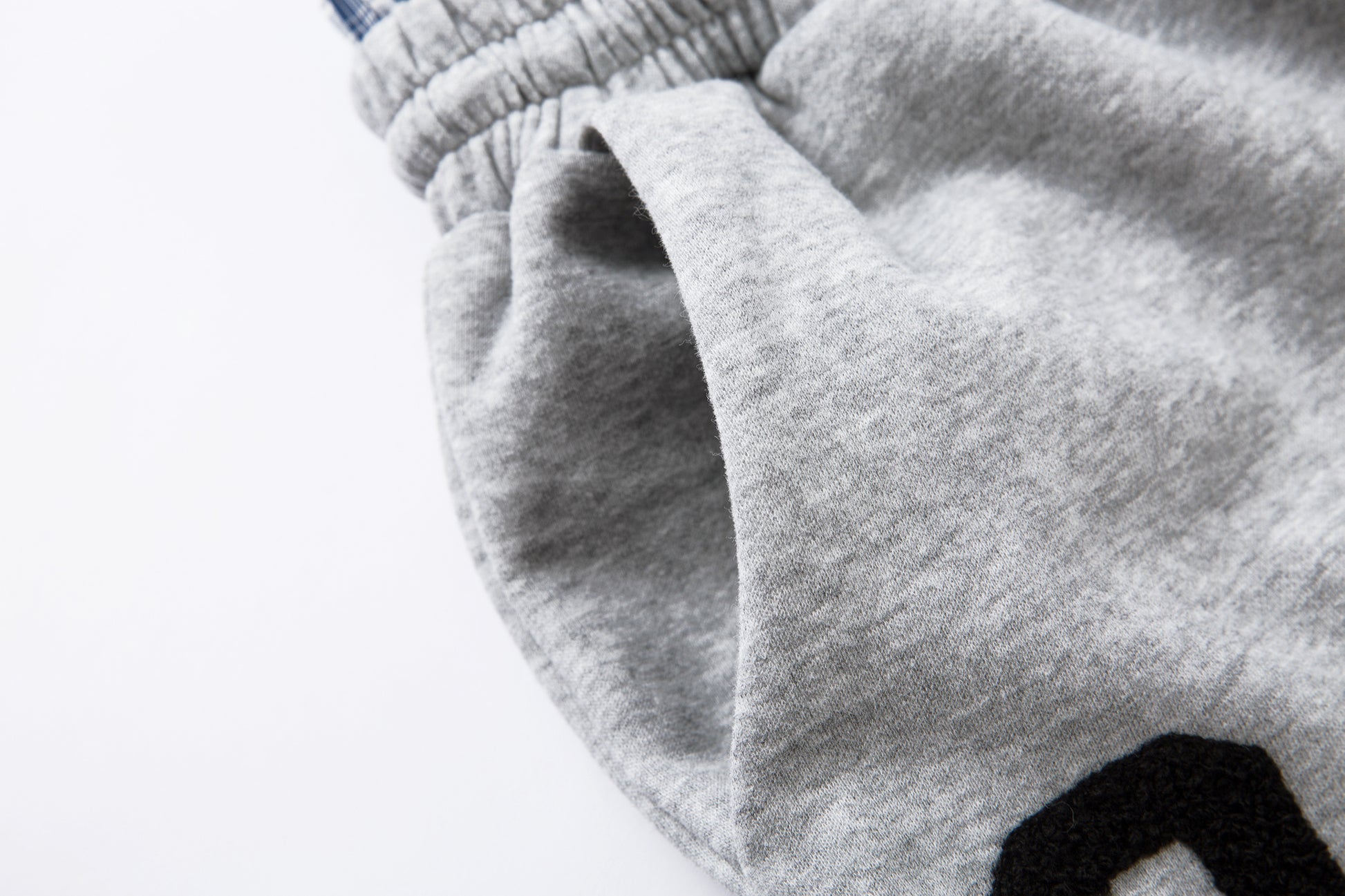 Patchwork Wide Leg Sweatpants | Grey Black Streetwear Trousers - Santo 