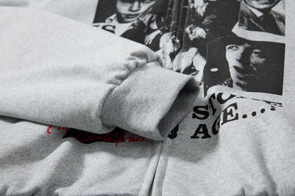 Retro Character Pullover | European American Streetwear Hoodie - Santo 