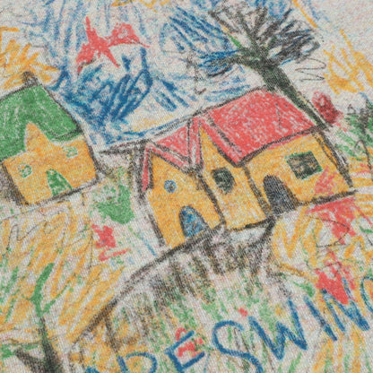 Retro Long Sleeve Streetwear Top | Graffiti Print Sweatshirt - Santo 