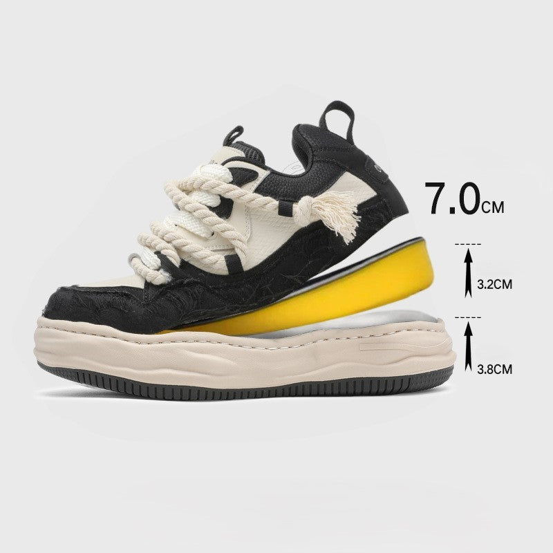 Tassel Twist | Rope Lace Platform Sneakers - Santo 