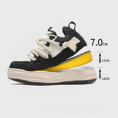 Tassel Twist | Rope Lace Platform Sneakers - Santo 